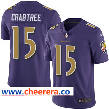 Nike Michael Crabtree Baltimore Ravens purple Limited jersey