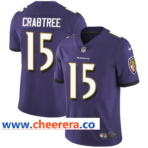 Nike Michael Crabtree Baltimore Ravens purple Vapor jersey
