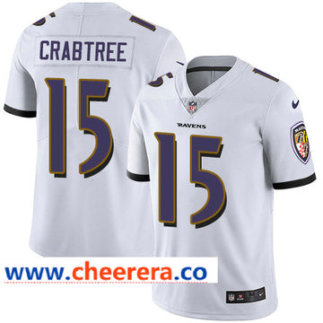Nike Michael Crabtree Baltimore Ravens white Vapor jersey