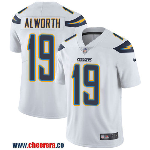 Nike Lance Alworth Los Angeles Chargers white Vapor jersey