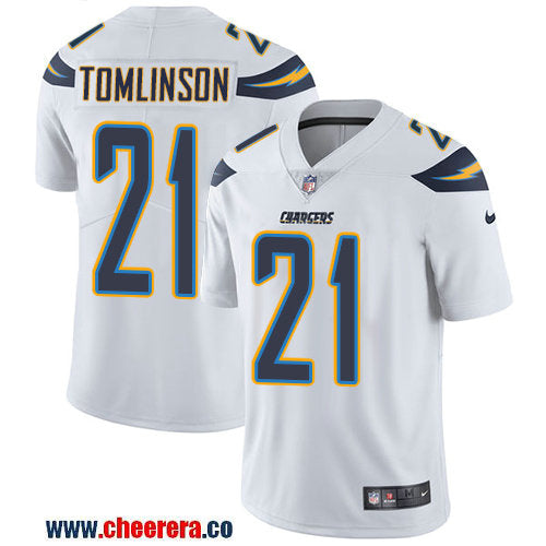 Nike LaDainian Tomlinson Los Angeles Chargers white Vapor jersey