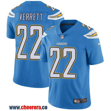 Nike Jason Verrett Los Angeles Chargers blue Vapor jersey
