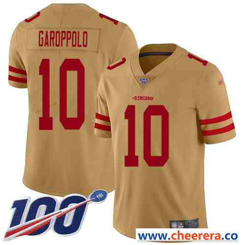 Nike Jimmy Garoppolo San Francisco 49ers gold Inverted Legend jersey