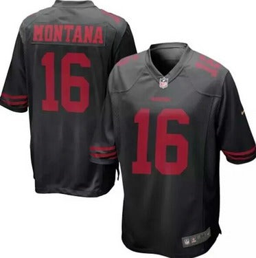Nike Joe Montana San Francisco 49ers black Limited jersey