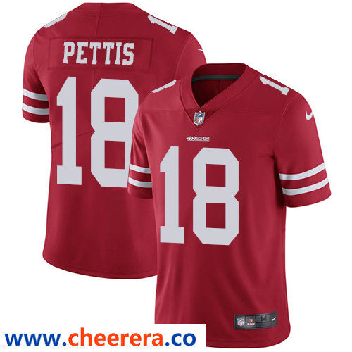 Nike Dante Pettis San Francisco 49ers red Vapor jersey