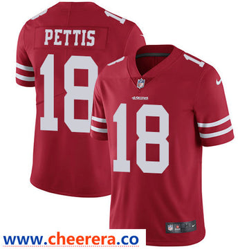 Nike Dante Pettis San Francisco 49ers red Vapor jersey