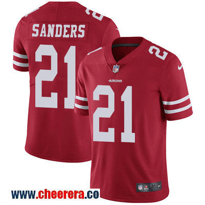 Nike Deion Sanders San Francisco 49ers red Vapor jersey