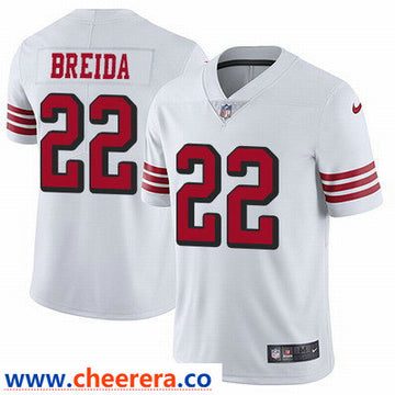 Nike Matt Breida San Francisco 49ers white Vapor jersey