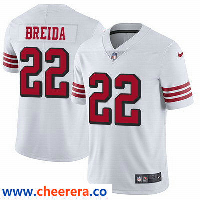Nike Matt Breida San Francisco 49ers white Vapor jersey