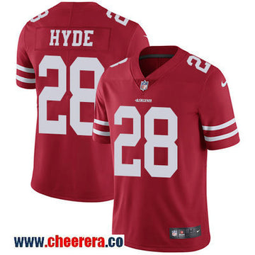 Nike Carlos Hyde San Francisco 49ers red Vapor jersey