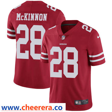 Nike Jerick McKinnon San Francisco 49ers red Vapor jersey