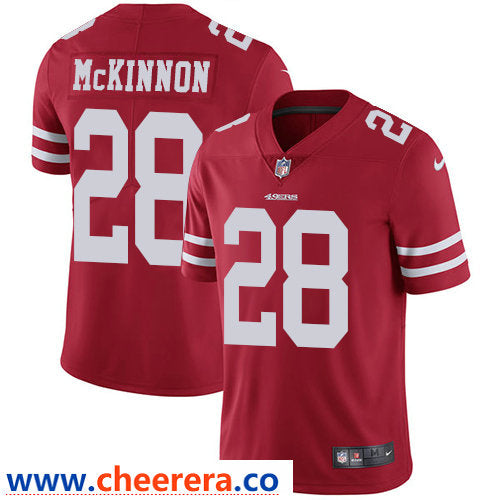 Nike Jerick McKinnon San Francisco 49ers red Vapor jersey
