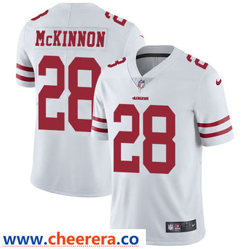 Nike Jerick McKinnon San Francisco 49ers white Vapor jersey