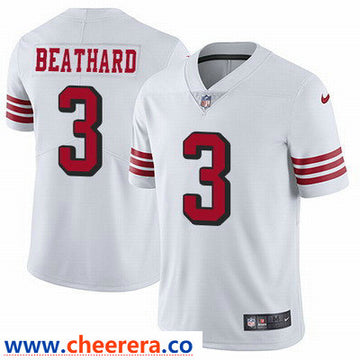 Nike C.J. Beathard San Francisco 49ers white Vapor jersey
