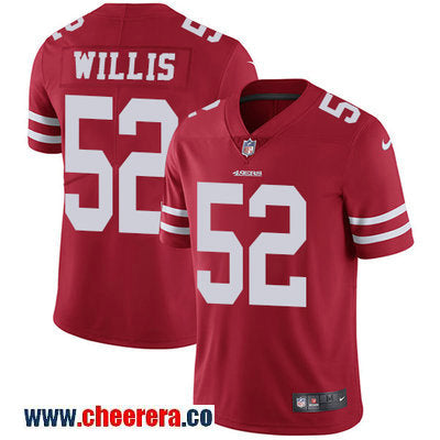 Nike Patrick Willis San Francisco 49ers red Vapor jersey