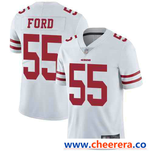 Nike Dee Ford San Francisco 49ers white Vapor jersey