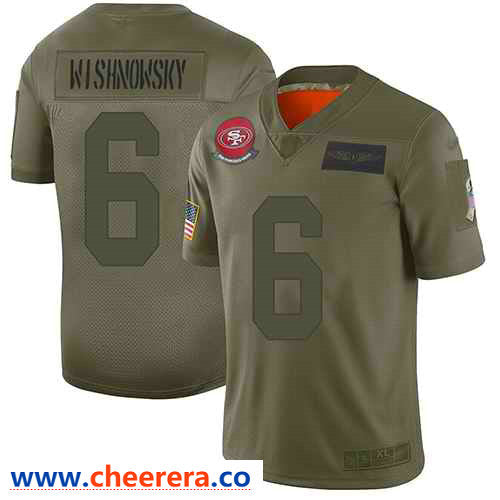 Nike Mitch Wishnowsky San Francisco 49ers camo Salute To Service jersey