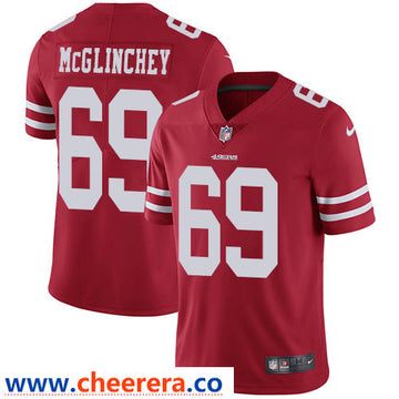 Nike Mike McGlinchey San Francisco 49ers red Vapor jersey