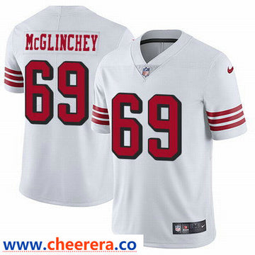Nike Mike McGlinchey San Francisco 49ers white Vapor jersey