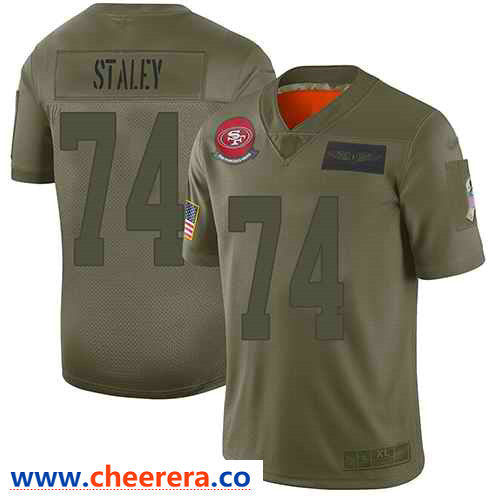 Nike Joe Staley San Francisco 49ers camo Salute To Service jersey