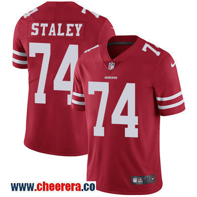 Nike Joe Staley San Francisco 49ers red Vapor jersey