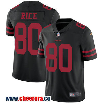 Jerry Rice San Francisco 49ers black Vapor jersey