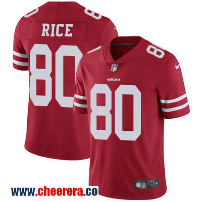 Nike Jerry Rice San Francisco 49ers red Vapor jersey