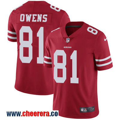 Nike Terrell Owens San Francisco 49ers red Vapor jersey