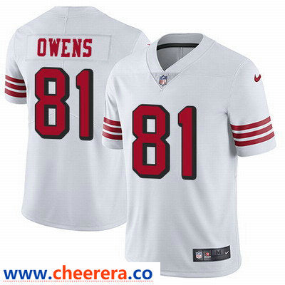 Nike Terrell Owens San Francisco 49ers white Vapor jersey
