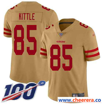 Nike George Kittle San Francisco 49ers gold Inverted Legend jersey