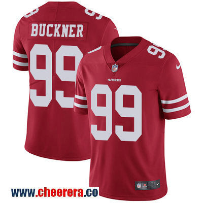 Nike DeForest Buckner San Francisco 49ers red Vapor jersey