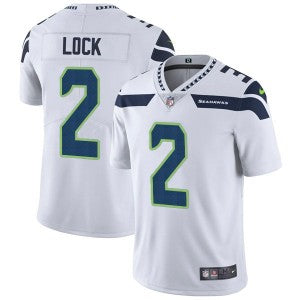 Seahawk Nike Seahawk 2 Drew Lock white Vapor jersey