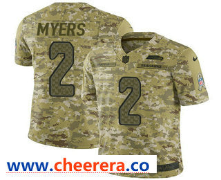Nike Jason Myers Seattle Seahawks camo Salute To Service jersey