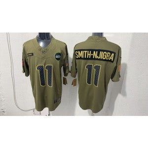 Nike Seattle Seahawks olive Salute To Service jersey