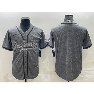 Nike Blank Seattle Seahawks grey Vapor jersey