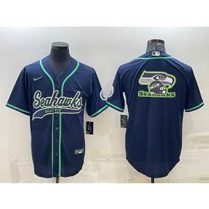 Nike Blank Seattle Seahawks navy Vapor jersey
