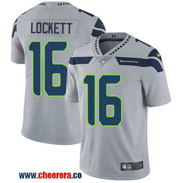 Nike Tyler Lockett Seattle Seahawks grey Vapor jersey