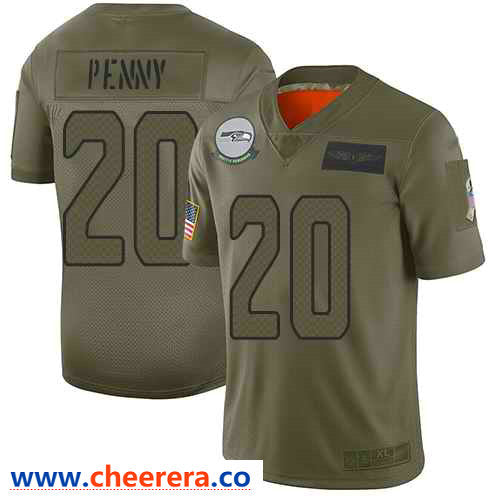 Nike Rashaad Penny Seattle Seahawks camo Salute To Service jersey