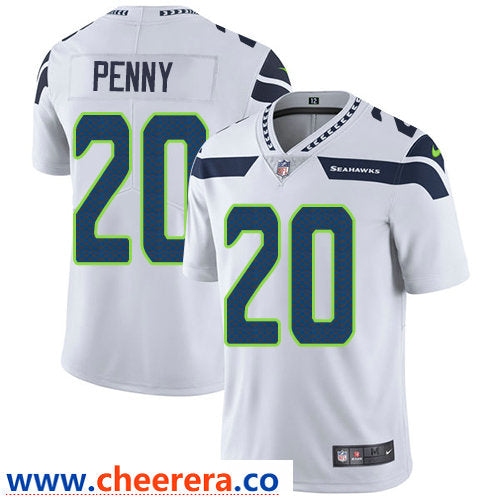 Nike Rashaad Penny Seattle Seahawks white Vapor jersey