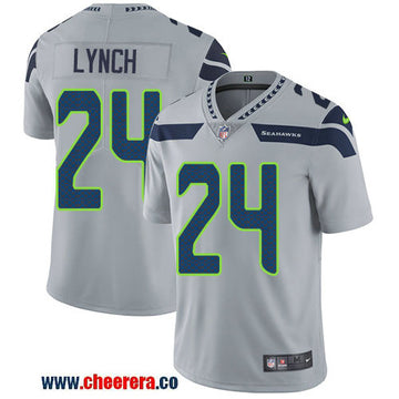 Nike Marshawn Lynch Seattle Seahawks grey Vapor jersey