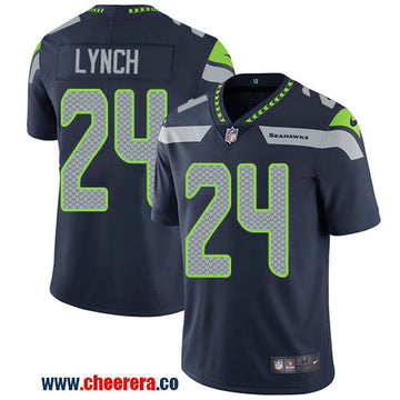 Nike Marshawn Lynch Seattle Seahawks blue Vapor jersey