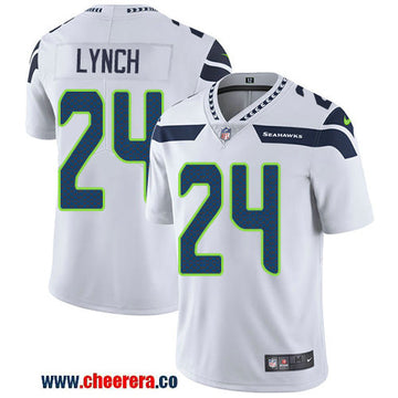 Nike Marshawn Lynch Seattle Seahawks white Vapor jersey