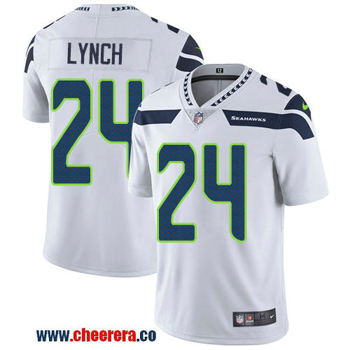 Nike Marshawn Lynch Seattle Seahawks white Vapor jersey