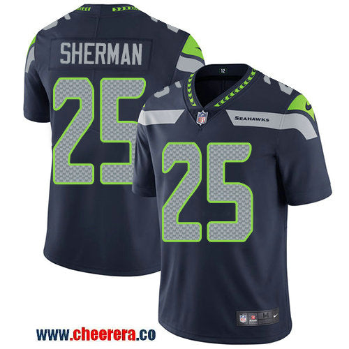 Nike Richard Sherman Seattle Seahawks blue Vapor jersey