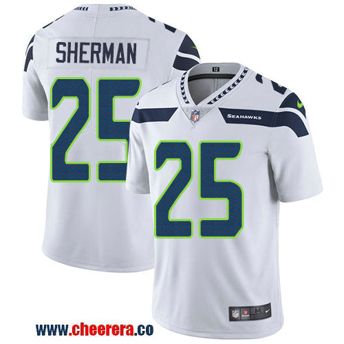 Nike Richard Sherman Seattle Seahawks white Vapor jersey