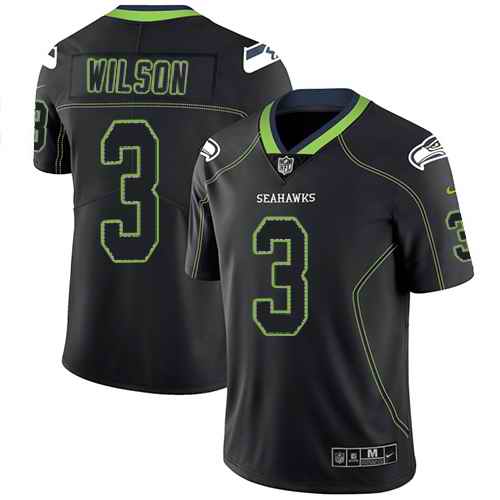 Nike Russell Wilson Seattle Seahawks black Limited jersey
