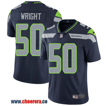 Nike K.J. Wright Seattle Seahawks blue Vapor jersey
