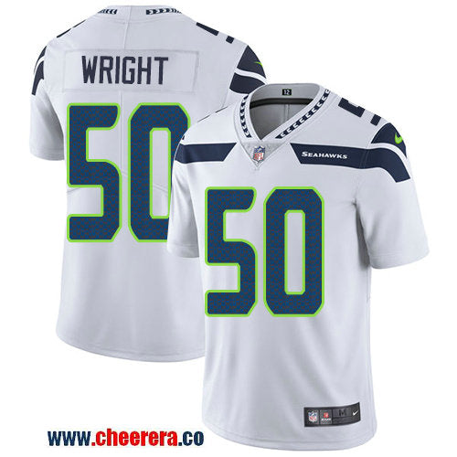Nike K.J. Wright Seattle Seahawks white Vapor jersey