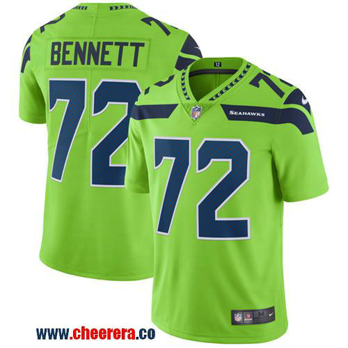 Nike Michael Bennett Seattle Seahawks green Limited jersey