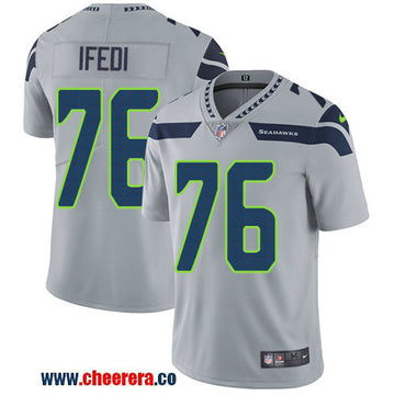 Nike Germain Ifedi Seattle Seahawks grey Vapor jersey